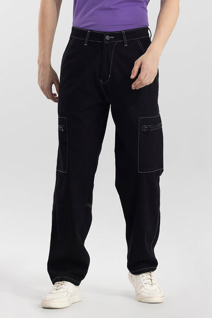 Egnis Black Baggy Fit Jeans | Relove