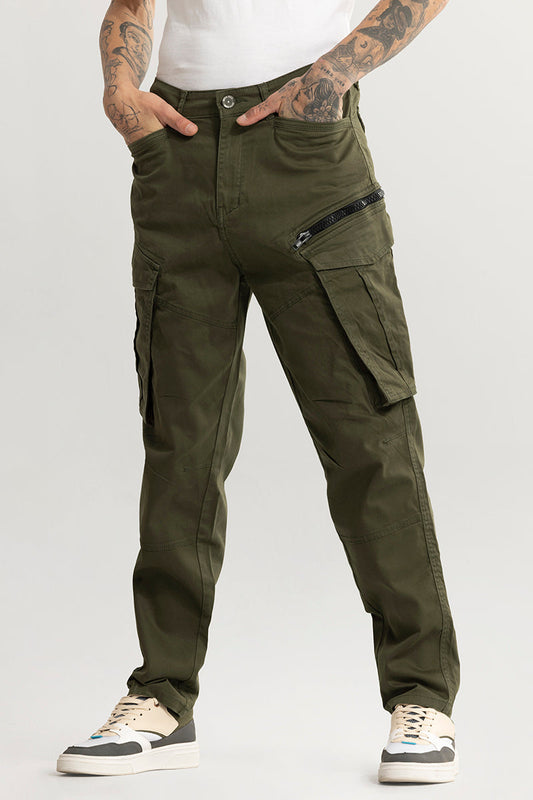 Kyubic Olive Cargo Pant | Relove