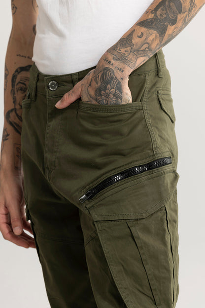 Kyubic Olive Cargo Pant | Relove