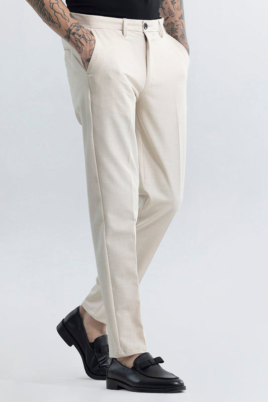 Flexy Cream Trouser | Relove