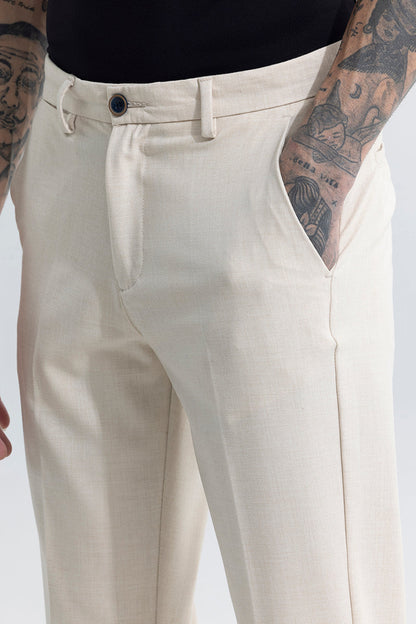 Flexy Cream Trouser | Relove