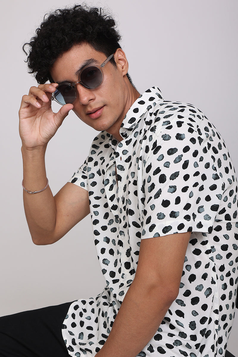 Leopard Print White Shirt | Relove