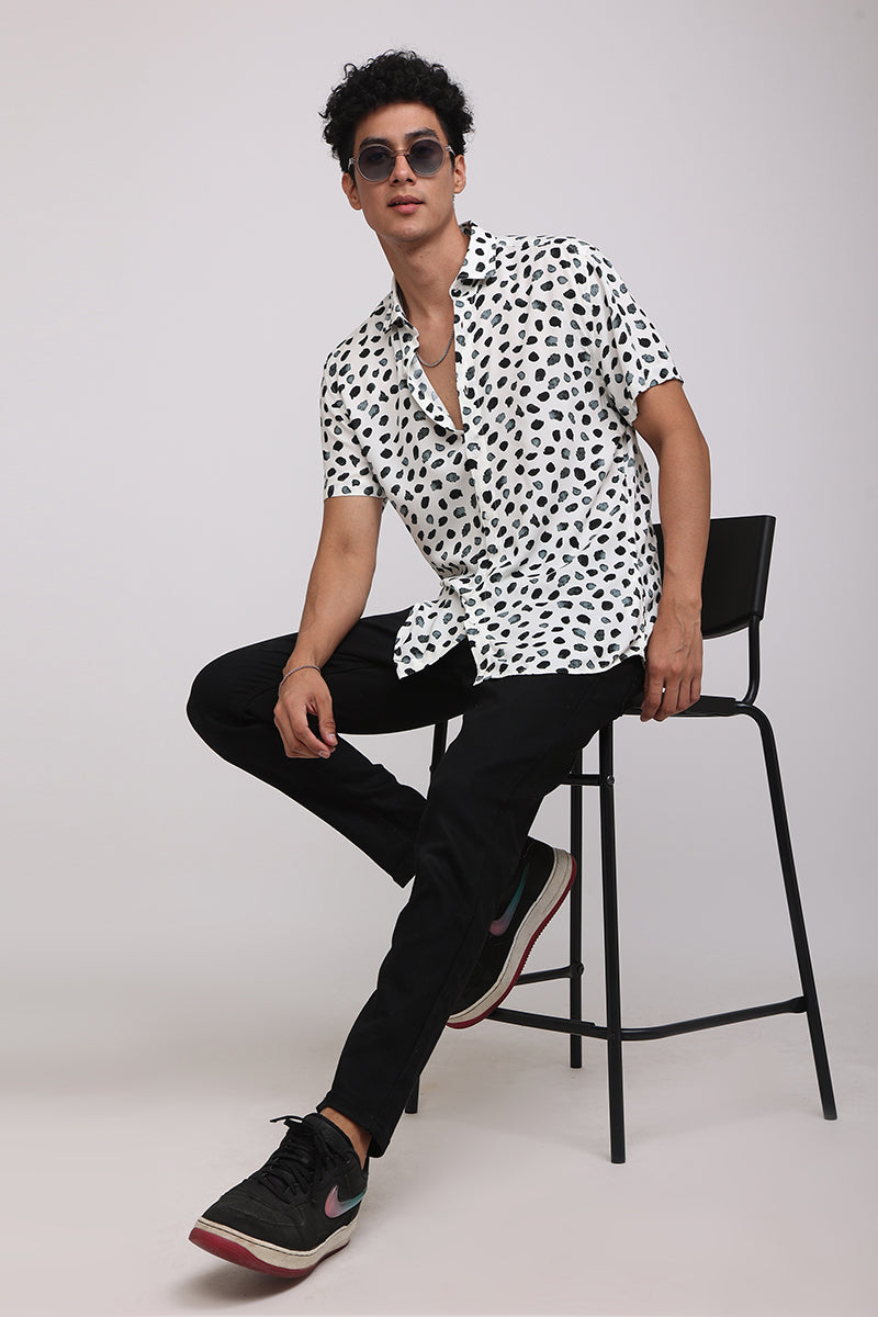 Leopard Print White Shirt | Relove