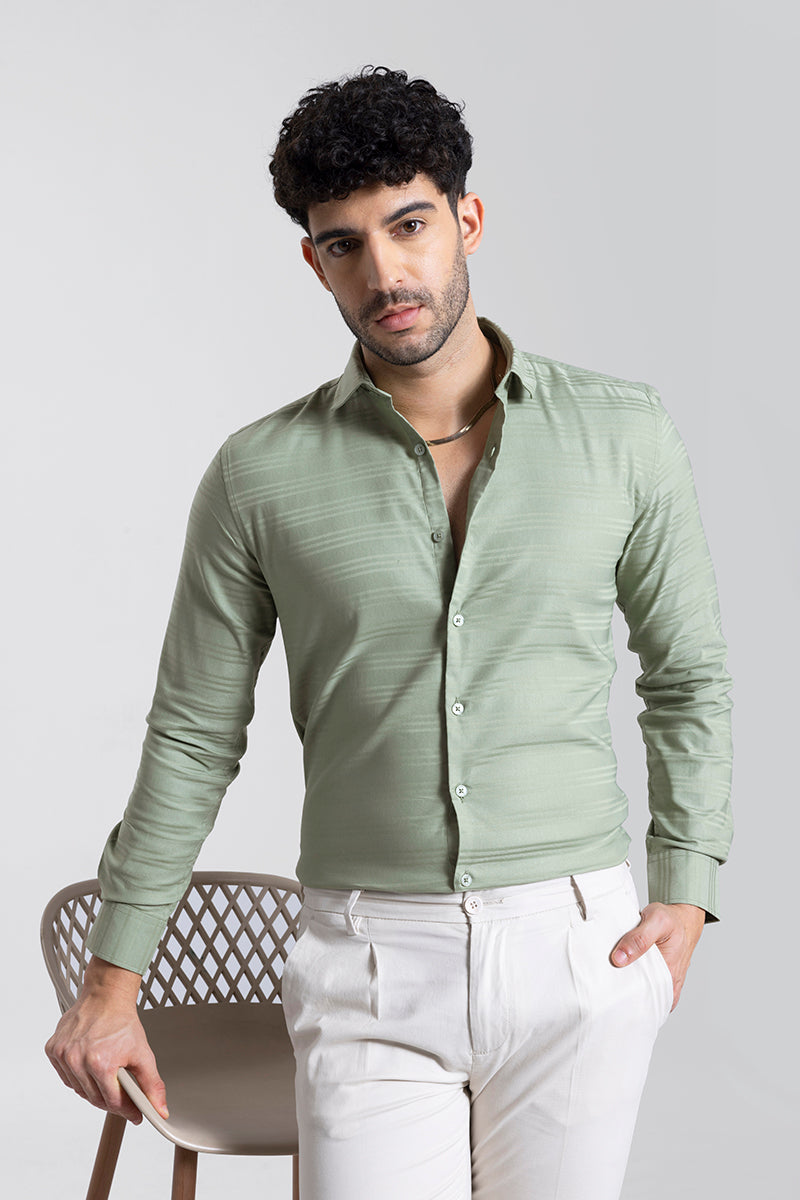 Barre Stripe Green Shirt | Relove