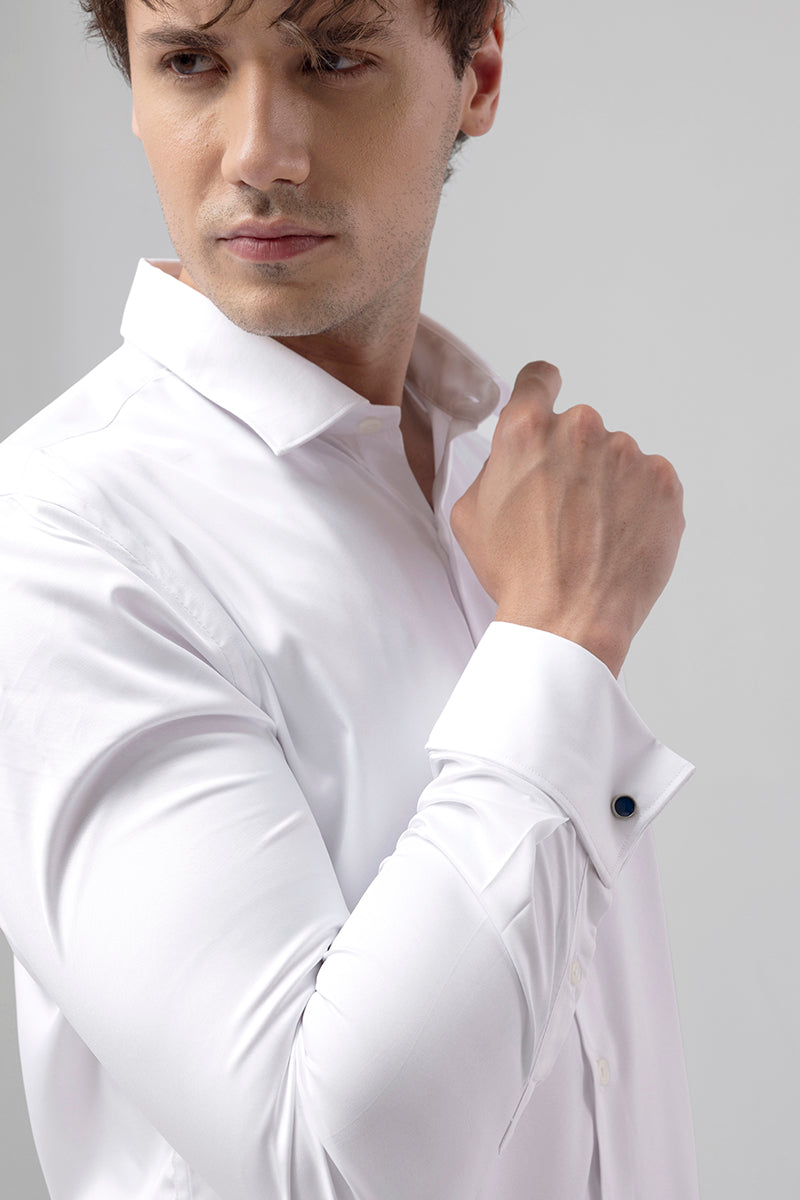 Double Cuff White Shirt | Relove