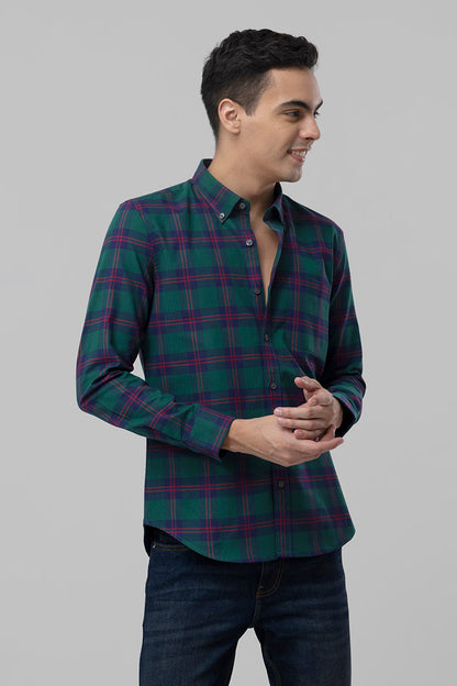 Zap Checks Green Shirt | Relove