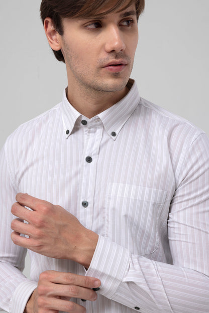 Pale Stripe White Shirt | Relove