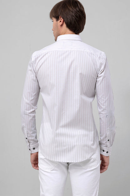 Pale Stripe White Shirt | Relove