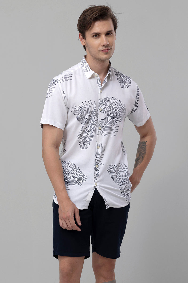 Cocoa Palm White Shirt | Relove