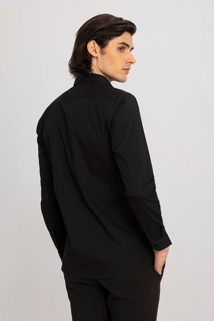 Crystal Embellished Black Shirt | Relove