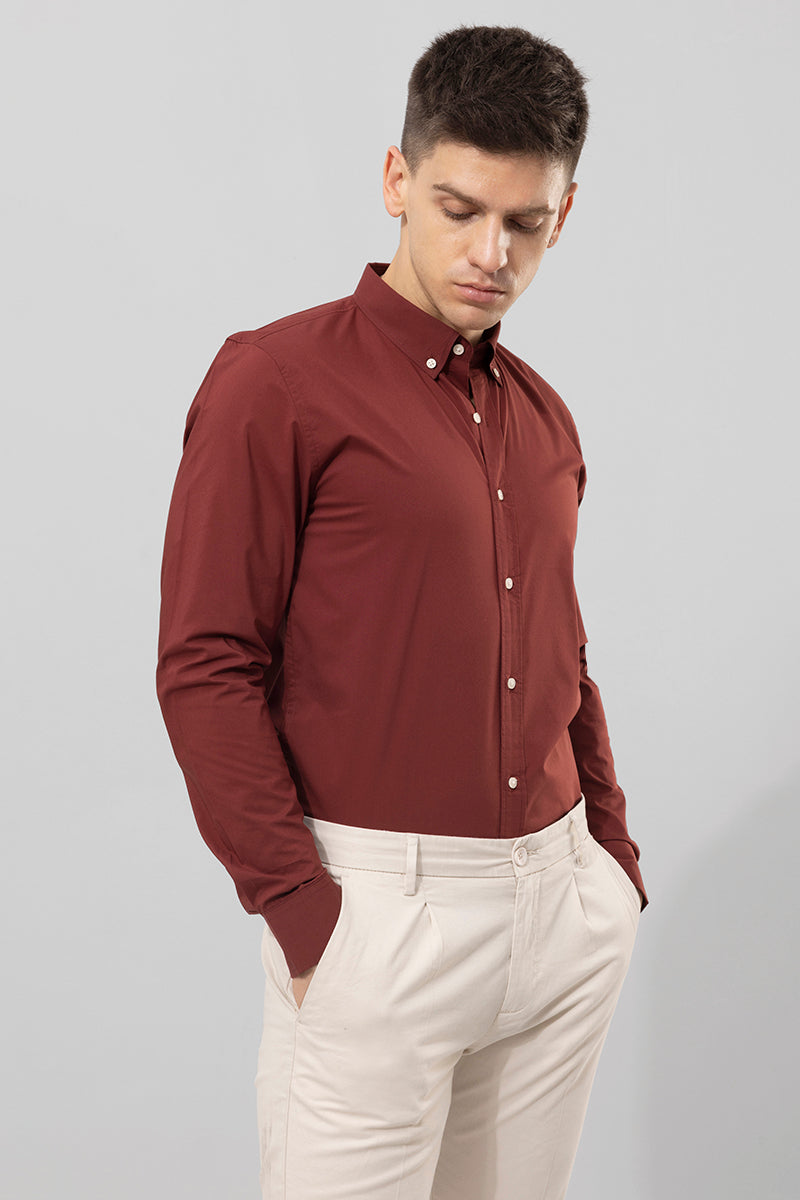 Fickle Brick Red Shirt | Relove