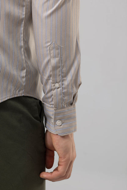 Dandy Stripe Beige Shirt | Relove
