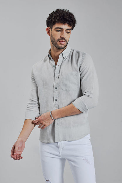 Mould Linen Grey Shirt | Relove