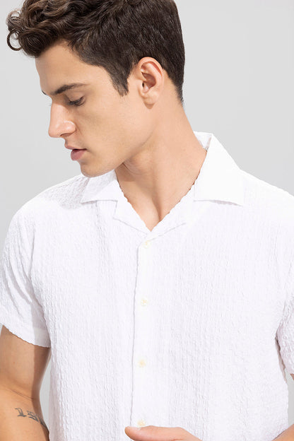 Absolute Seer Sucker White Shirt | Relove