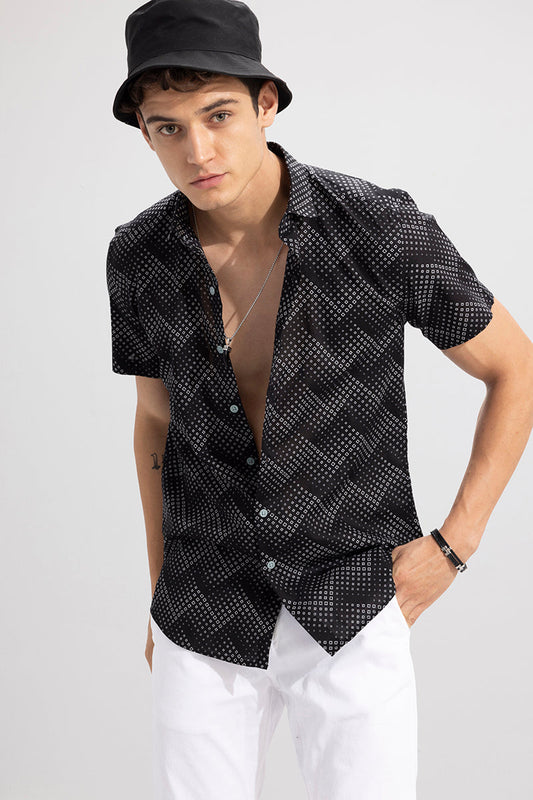 Chevron Black Shirt | Relove