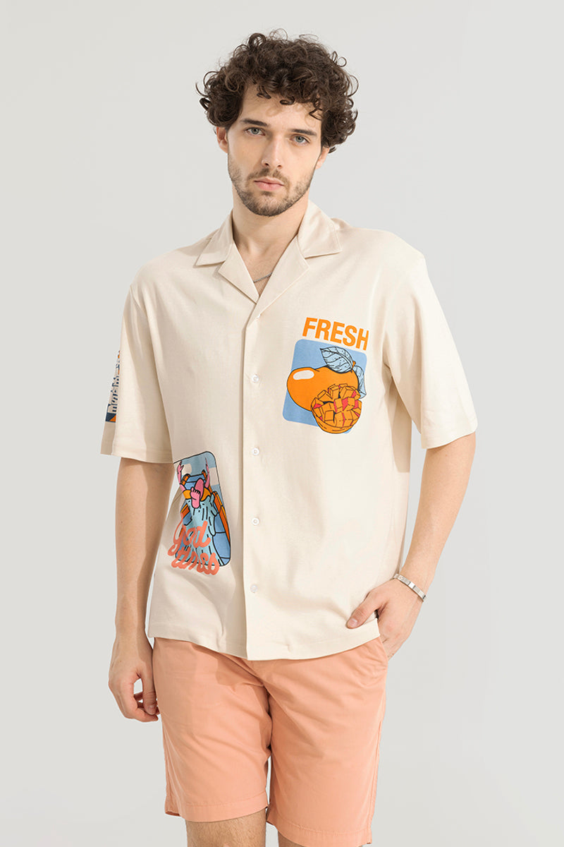 Summer Ready Cream Shirt | Relove