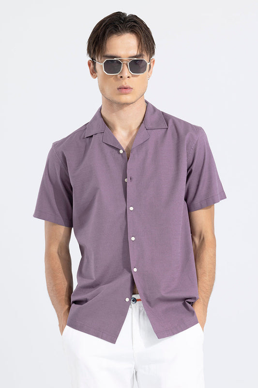 Cambric Linen Purple Shirt | Relove