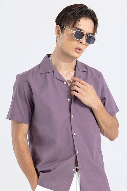 Cambric Linen Purple Shirt | Relove