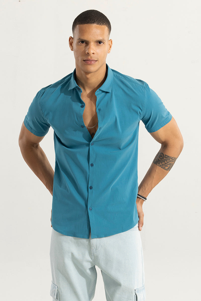 Flexit Azure Blue Shirt | Relove