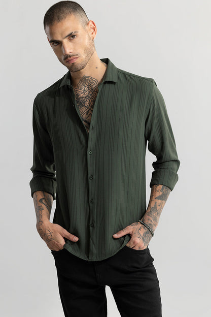 Quartet Green Stripe Shirt | Relove