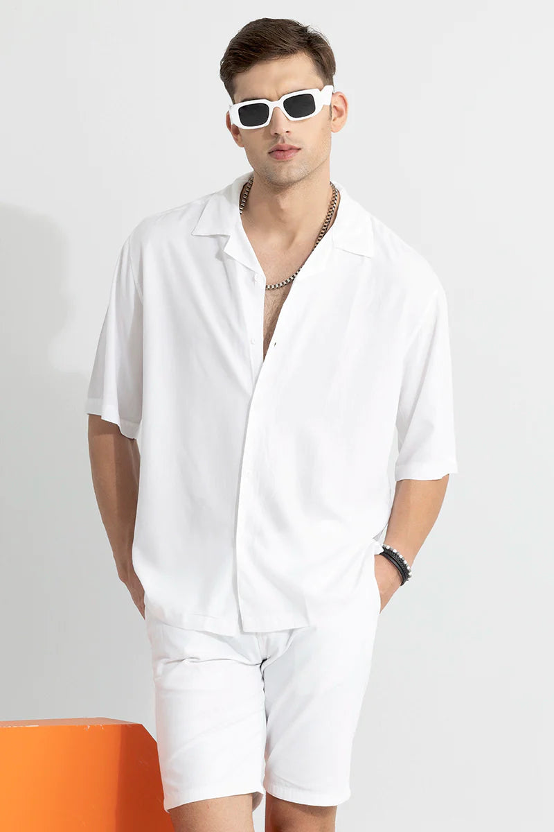 Mateo White Oversized Shirt | Relove