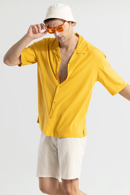 Mateo Yellow Oversized Shirt | Relove