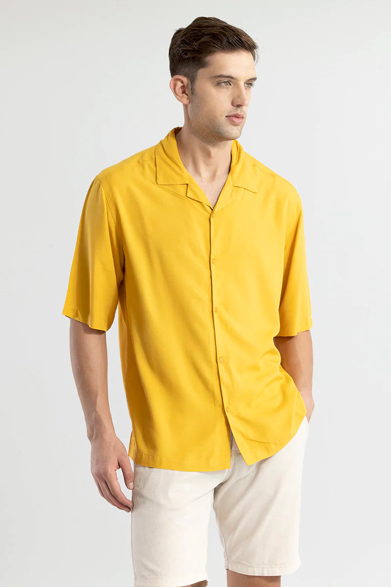 Mateo Yellow Oversized Shirt | Relove