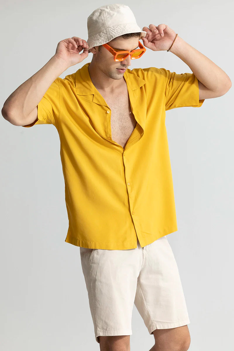 Mateo Yellow Oversized Shirt | Relove