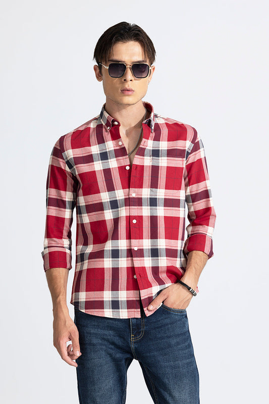 Harbor Check Red Shirt | Relove