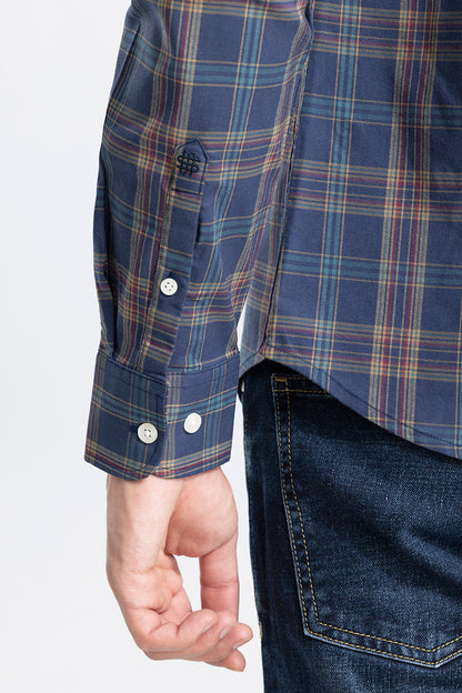 Widespread Check Blue Shirt | Relove