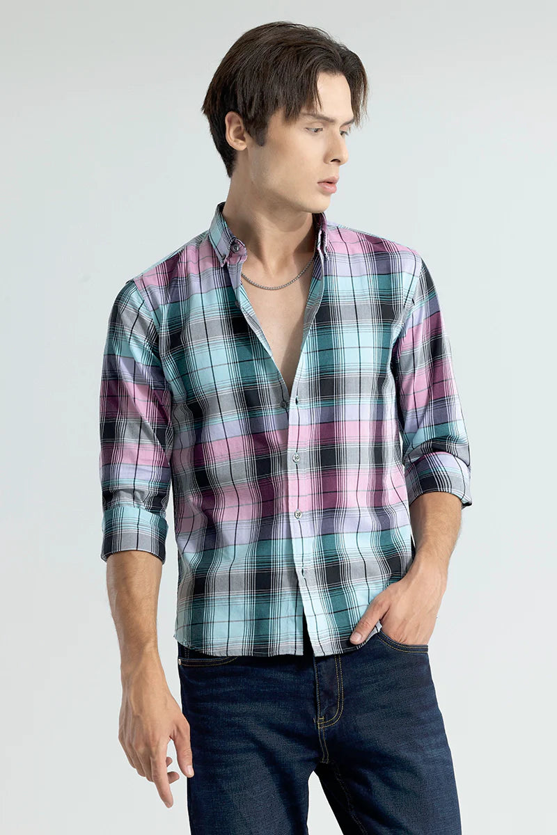 Windy Checks Pink Shirt | Relove