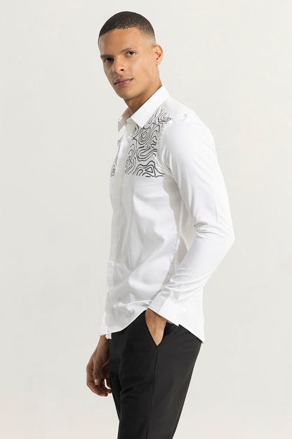 Strandy Beaded White Shirt | Relove