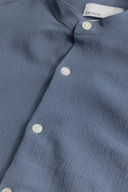 Mini Neckline Blue Shirt | Relove