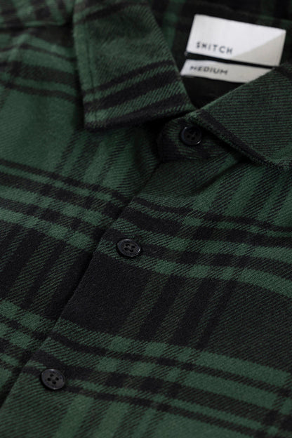 Tartan Grid Green Checks Shirt | Relove