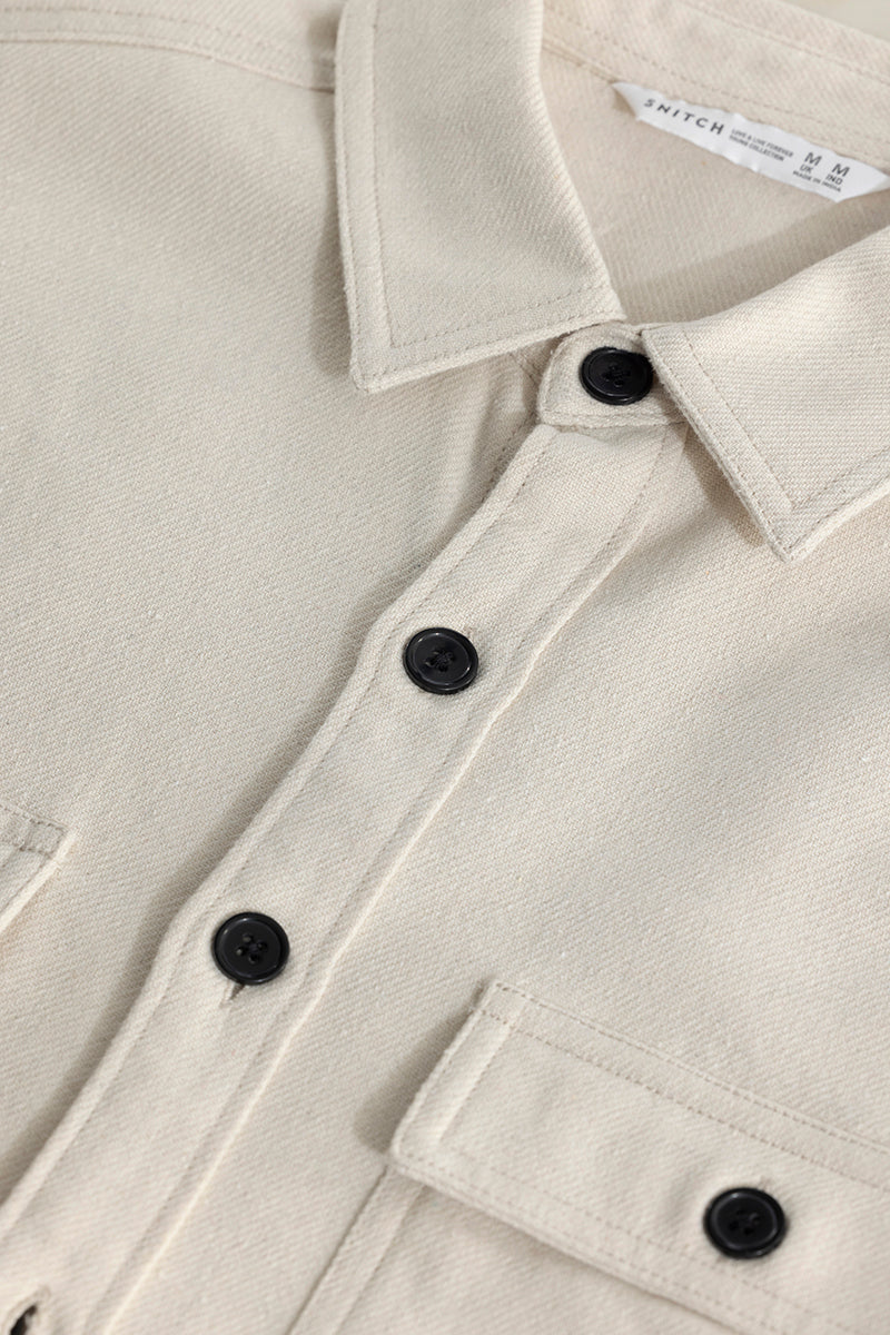 Clyster Off-White Overshirt | Relove