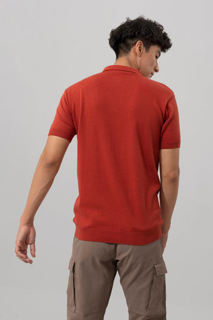 Zeste Orange Polo T-Shirt | Relove