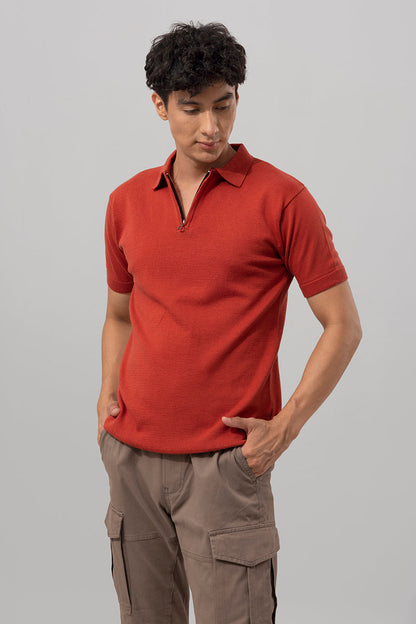 Zeste Orange Polo T-Shirt | Relove