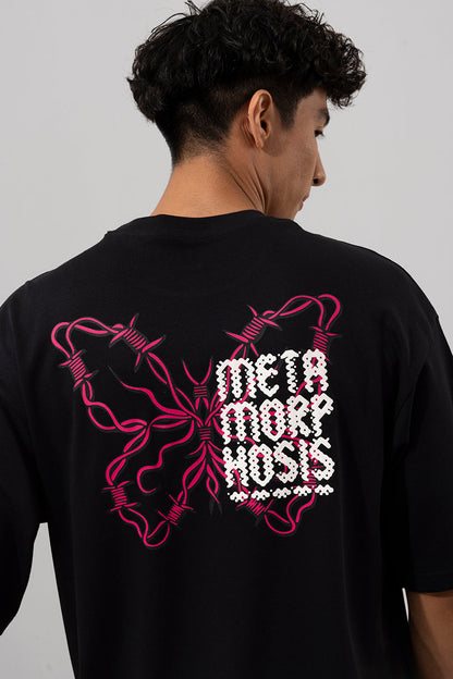 Metamorphosis Black Oversized T-Shirt | Relove