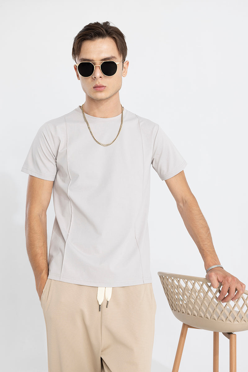 Pleated Grey T-Shirt | Relove