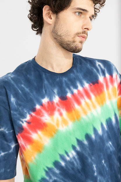 A Mind Blue  Oversized Tie-Dye T-Shirt | Relove