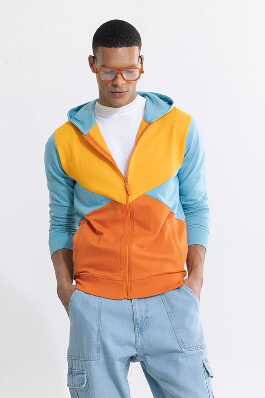 Blending Colour Orange Hoodie | Relove