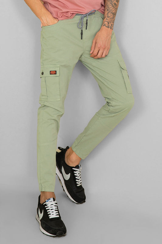 Steezy Tea Green Cargo Pant | Relove