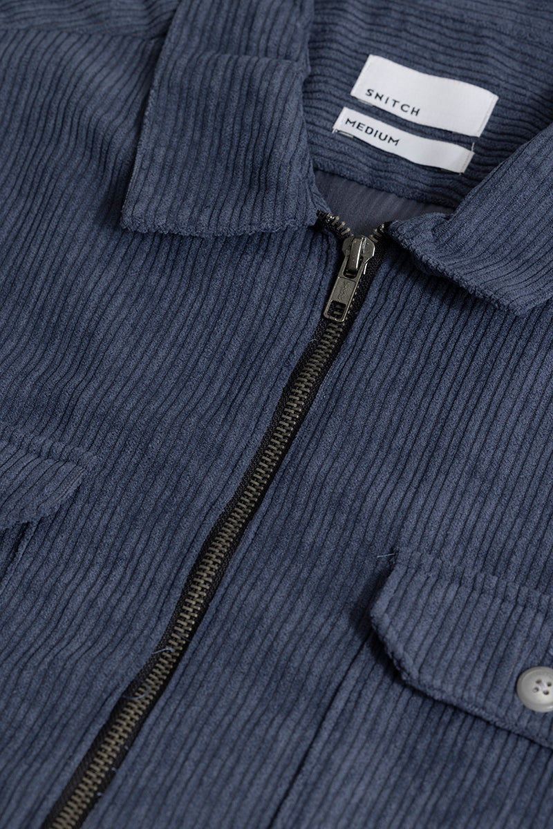 Ribcord Navy Corduroy Overshirt | Relove