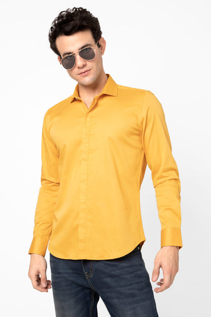 Sheeny Yellow Shirt - SNITCH