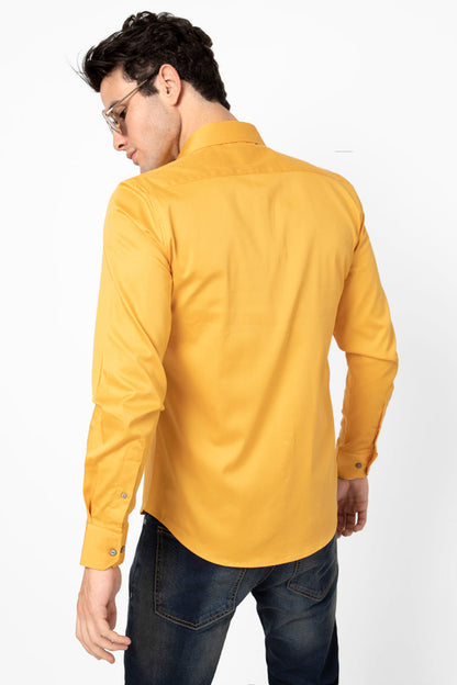 Sheeny Yellow Shirt - SNITCH