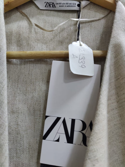 ZARA Linen Draped Crop Top | Relove