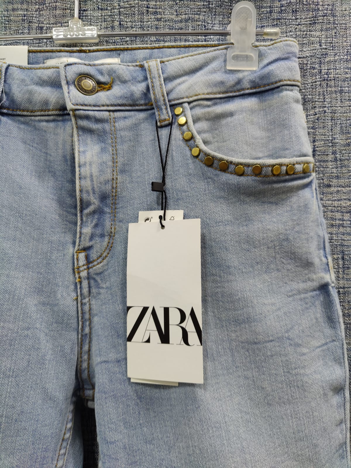 ZARA Sky Blue Slim Fit Denim Jeans | Relove