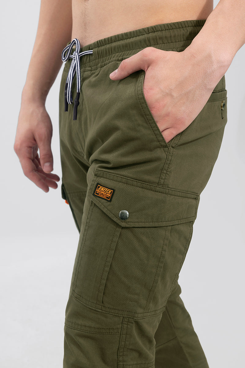 Broly Olive Cargo Jogger | Relove