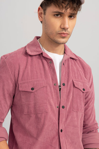 Artic Pink Corduroy Overshirt | Relove