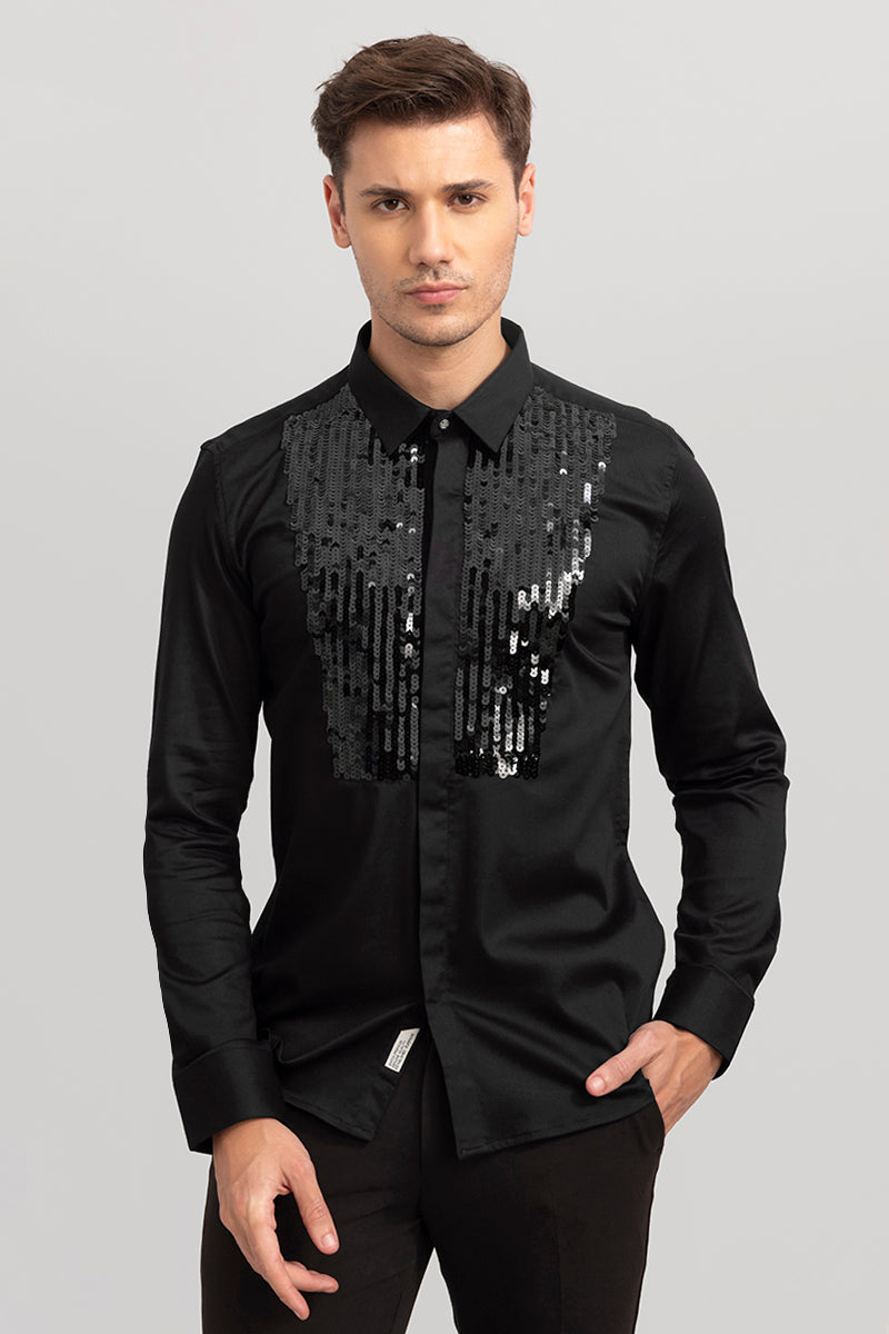 Sequence Tuxe Black Shirt | Relove